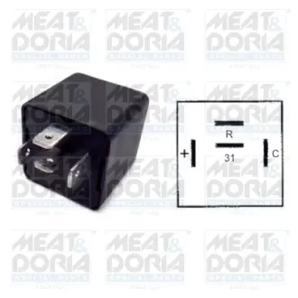 Реле повороту (12В) MERCEDES PONTON (W121) FIAT 125, CINQUECENTO, DUCATO, DUNA, ELBA, FIORINO, FIORINO/MINIVAN, PANDA, PANDA/HATCHBACK, PENNY/KOMBI, TALENTO, UNO LANCIA DELTA I RENAULT 11 06.59- MEAT&DORIA 7242001