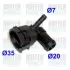 MEATDORIA VW фланець охолоджуючої рідини AUDI 1,6-2,0SDI 03- MEAT&DORIA 93500 (фото 1)
