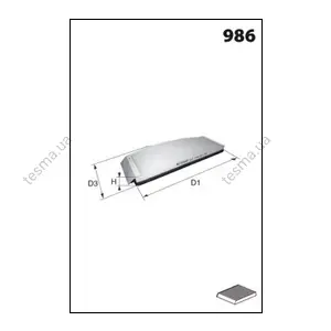 Фильтр воздушный кондиционера (салона) MECAFILTER EKR7520 (фото 1)
