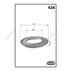 Фільтр повітряний BMW 3 (E36/46)/ 5 E39/X3 MECAFILTER EL3181 (фото 1)