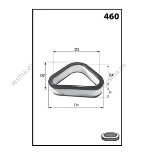 Фільтр повітряний Nissan Micra 1.0-1.4 92-10 MECAFILTER EL3543 (фото 1)