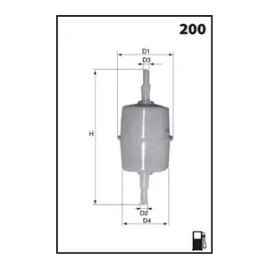 топливный фильтр MECAFILTER ELE3592