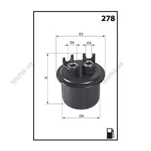 Топливный фильтр MECAFILTER ELE6002 (фото 1)