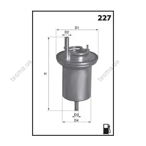 Фильтр топливный в сборе MECAFILTER ELE6063 (фото 1)