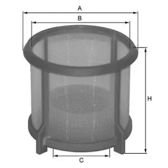 Fuel filter, cartridge. Фильтр топливный, вставка MERCEDES-BENZ 0000902051
