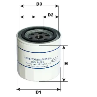 Fuel filter, Spin-On. Фильтр топливный, накручиваемый MERCRUISER 35604941