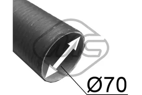 Шланг обігрівача 70x500 универсальный  Metalcaucho METALCAUCHO 02212