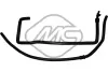 Патрубок радіатора Peugeot 406 1.9TD (96-) Metalcaucho METALCAUCHO 08577 (фото 1)