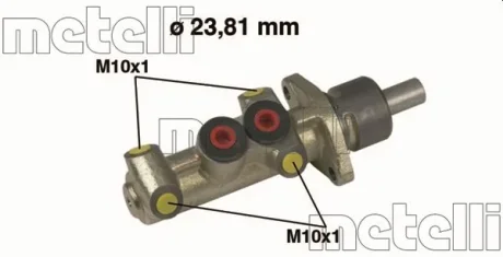 Циліндр гальмівний головний METELLI 050222