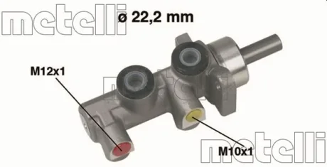 Циліндр гальмівний головний METELLI 050229