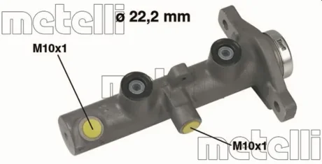 Циліндр гальмівний головний METELLI 050430