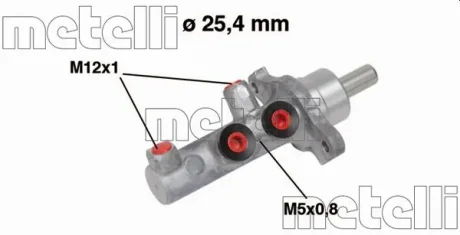 Циліндр гальмівний головний METELLI 050569