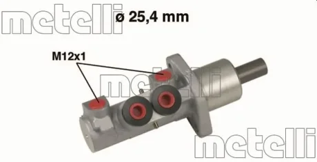 Циліндр гальмівний головний METELLI 050606