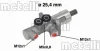 циліндр гальмівний (головний) audi A4/A6/Skoda superb/vw passat 1.6-4.2 97-09 (d=25.4mm) (Aluminium) METELLI 050613 - фото 1