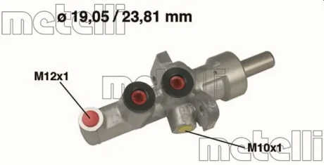 Циліндр гальмівний головний METELLI 050619