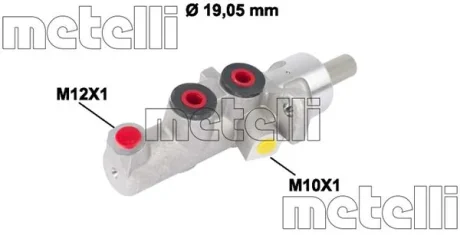 Циліндр гальмівний головний METELLI 050620