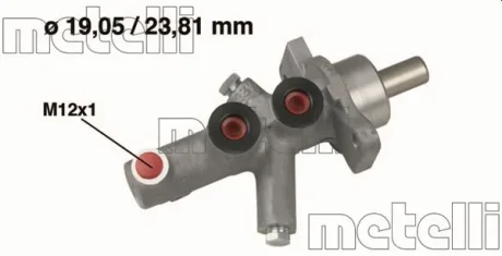 Циліндр гальмівний головний METELLI 050622