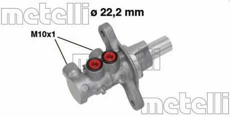 Циліндр гальмівний головний METELLI 050675