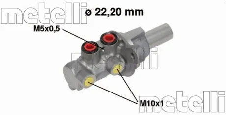 Циліндр гальмівний головний METELLI 050684