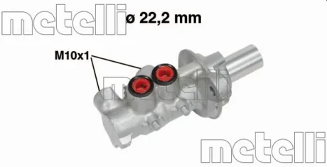 Циліндр гальмівний головний METELLI 050740
