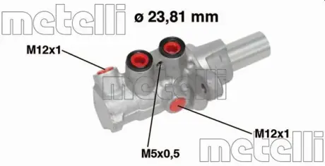 Цилиндр тормозной главный METELLI 05-0749