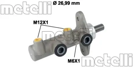 Циліндр гальмівний головний METELLI 05-0821