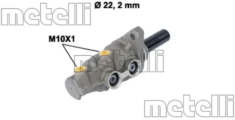 Циліндр гальмівний головний METELLI 050830