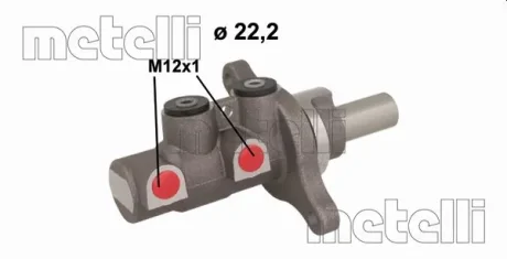 Циліндр гальмівний головний METELLI 051150