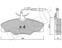 Колодки гальмівні METELLI 2202130 (фото 1)