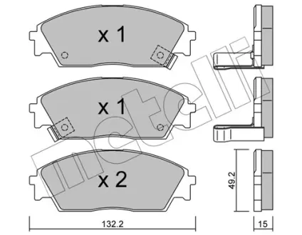Колодки гальмівні METELLI 2202361