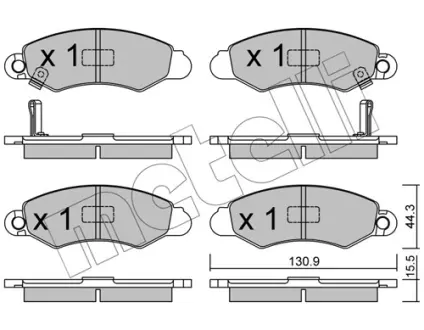 Колодки тормозные METELLI 2204180