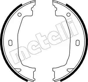 Колодки ручника BMW 1 (E81/E87/F20)/3 (F30/F80/E90/E93/E46) 98- (160x20) METELLI 530018