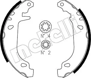 Колодки тормозные METELLI 530022