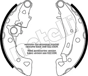 Колодки тормозные METELLI 530024Y