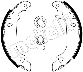 Колодки гальмівні METELLI 530066J