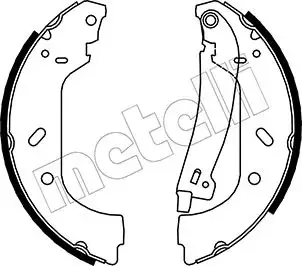 Колодки тормозные METELLI 530074Y