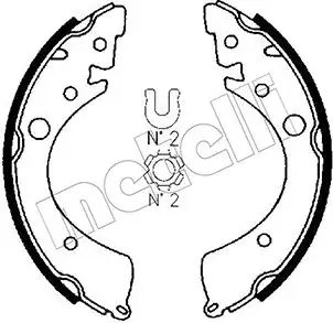 Колодки гальмівні METELLI 530151