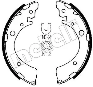 Колодки тормозные METELLI 530153
