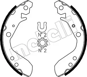 Колодки гальмівні METELLI 530158