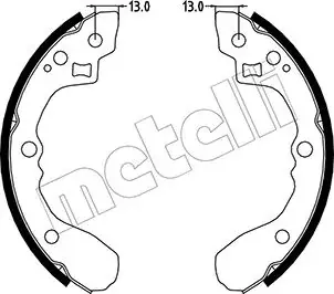 Колодки тормозные METELLI 530220
