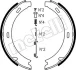 Колодки ручника MB 190 (W201)/C-class (W202/W203)/E-class (W124/W210) 82-07 (164x20) METELLI 530233K (фото 1)