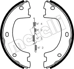 Колодки ручника MB Sprinter (W906) 509-519CDI OM642/OM651 06-18/VW Crafter 2.0 TDI 11-16 (174x42) METELLI 530249K