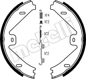 Комплект гальмівних колодок MB E-class (W212/S212)/GLK-class (X204) 09-15 (180x25) METELLI 530250K
