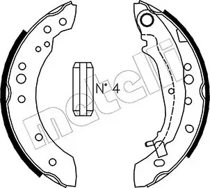 Колодки тормозные METELLI 530266