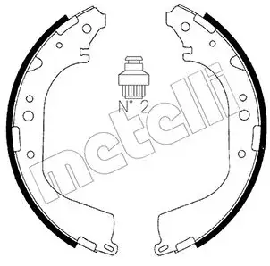 Колодки гальмівні METELLI 530280