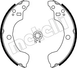 Колодки тормозные METELLI 530292