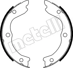 Колодки ручника Nissan Interstar/X-Trail 01- (170x22) METELLI 530293 (фото 1)