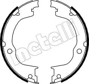 Колодки ручника Opel Antara/Chevrolet Captiva 06- (180x26) METELLI 530317