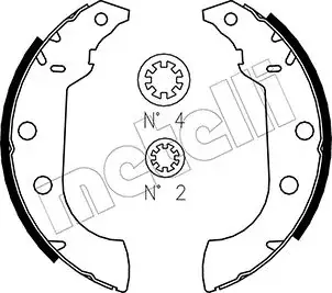 Колодки гальмівні METELLI 530323
