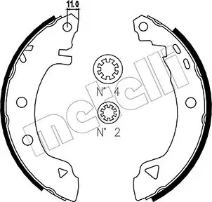 Колодки гальмівні METELLI 530346